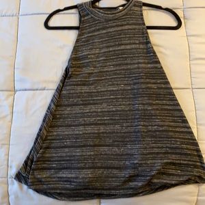 Express Halter Top Black/Grey Size Small